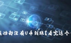 t钱包闪兑成功却没有U币到账？看完这个你就明白